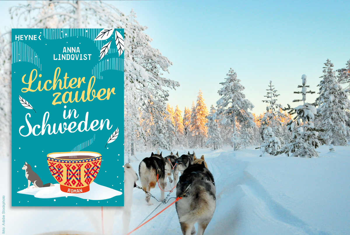 »Lichterzauber in Schweden», Sonnenaufgang und zauberhafte Winterlandschaft in Sápmi mit Schlittenhunden.